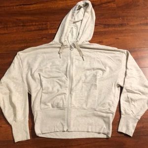 ATHLETA oatmeal zip up hoodie